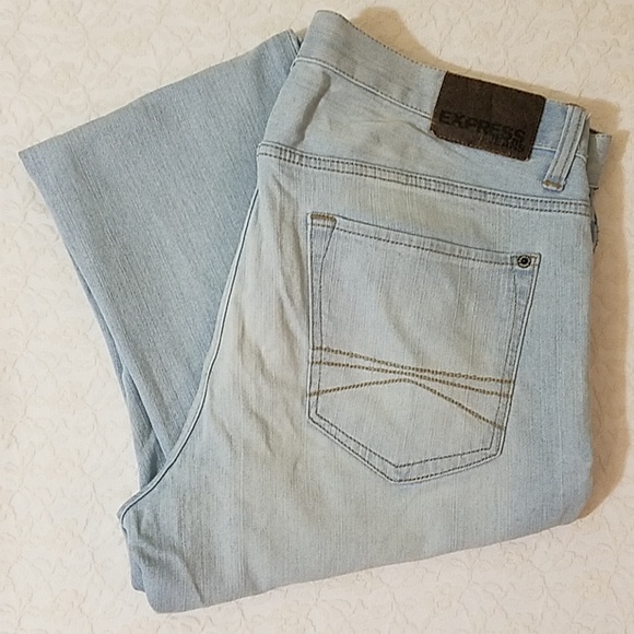 Express Kingston Classic Fit Straight Leg Jeans 34 30 - Picture 1 of 8
